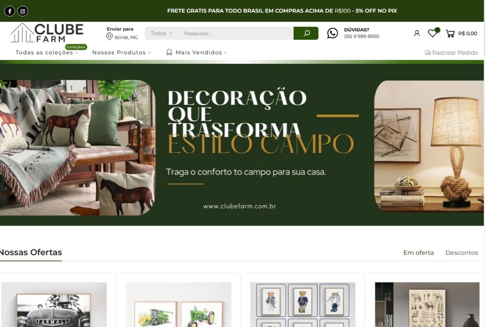 Clube Farm — E-commerce Coleção Fazenda